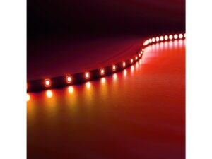 Miniaturka 3 - Czerwona taśma LED 12 V – zbliżenie świecących diod