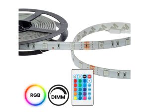 Miniaturka 4 - Taśma LED RGB z symbolami kolorów oraz regulacji jasności