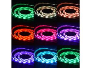Miniaturka 4 - Taśma LED 5 m wielokolorowe efekty RGB w kilku ustawieniach