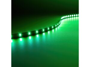 Miniaturka 4 - Zielona taśma LED 12 V – zbliżenie świecących diod