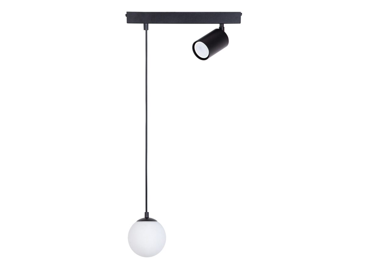 Lampa wisząca Tavira 1+1 z kulistym kloszem i reflektorem