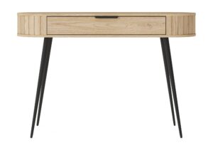 Miniaturka 6 - Toaletka Credano 120 cm dąb Cremona – widok z przodu na białym tle