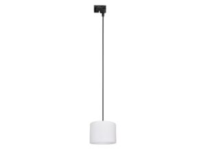 Miniaturka 3 - Lampa wisząca szynowa Tracer biały abażur 20 cm na białym tle