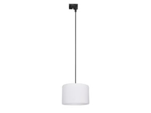 Miniaturka 6 - Lampa wisząca szynowa Tracer biały abażur 30 cm na białym tle