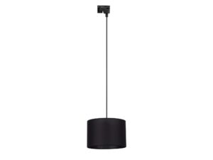 Miniaturka 8 - Lampa wisząca szynowa Tracer czarny abażur 30 cm na białym tle