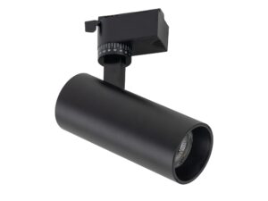 Miniaturka 8 - Czarny reflektor szynowy Tracer CCT LED 10 W na białym tle