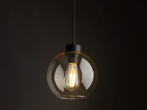 Miniaturka 3 - Lampa szynowa Tracer Cubus E27 bursztynowe szkło, aranżacja wnętrza