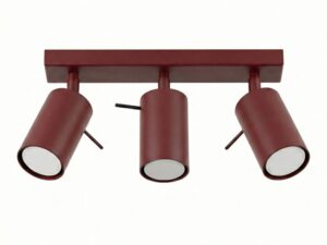Miniaturka 29 - Plafon RING 3L w kolorze burgundowym