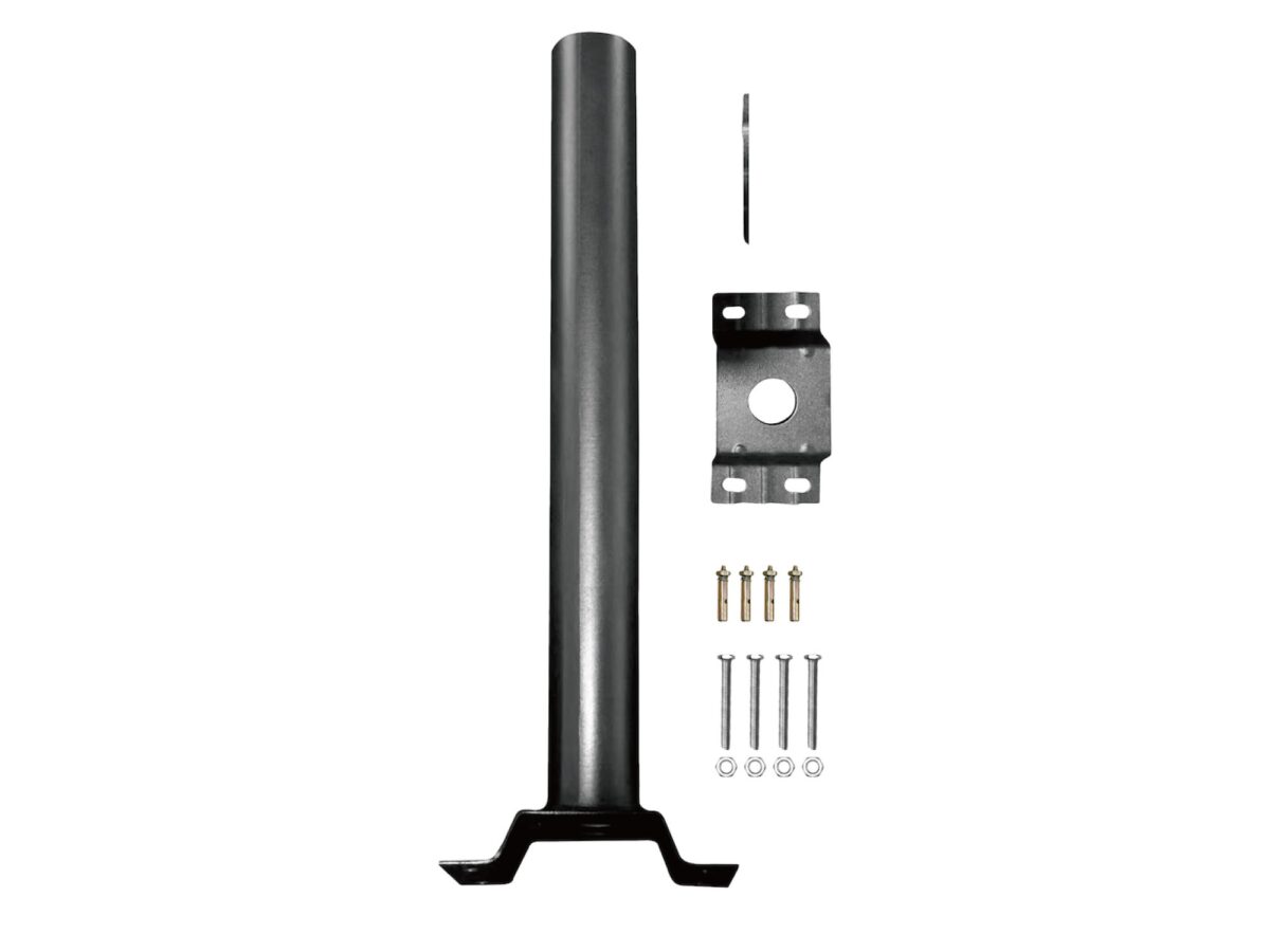 Uchwyt montażowy metalowy do lamp zewnętrznych czarny 49 cm