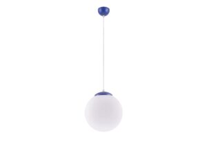 Miniaturka 20 - Lampa wisząca UGO 30 w kolorze ultramaryny z kulistym kloszem