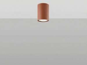 Miniaturka 19 - Unikalny plafon LUMEN 10 ochra czerwona na suficie na jasnym tle