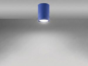 Miniaturka 28 - Unikalny plafon LUMEN 10 ultramaryna z włączonym światłem