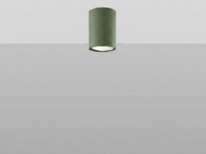 Miniaturka 23 - Unikalny plafon LUMEN 10 zielony oliwkowy na suficie na jasnym tle