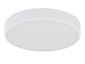 Miniaturka 6 - Biały plafon LED Velis z okrągłym kloszem