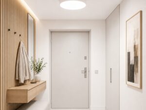 Miniaturka 7 - Biały plafon LED Velis w aranżacji