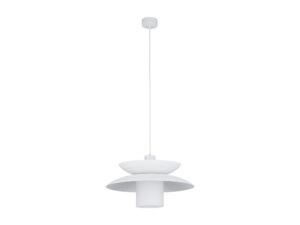 Miniaturka 6 - Biała lampa wisząca Verado ze szklanym kloszem