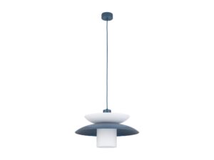 Miniaturka 2 - Lampa wisząca Verado granatowa z jasnym kloszem