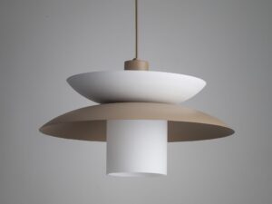 Miniaturka 5 - Beżowa lampa wisząca Verado w aranżacji