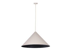 Miniaturka 8 - Lampa wisząca Vesuvio M 1XE27 beżowo-czarna, średnica klosza 70 cm