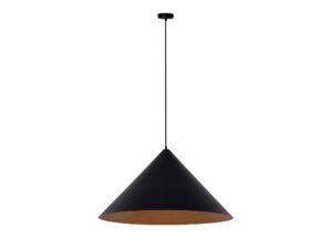 Miniaturka 2 - Lampa wisząca Vesuvio M 1XE27 czarno-miedziana z metalicznym wnętrzem