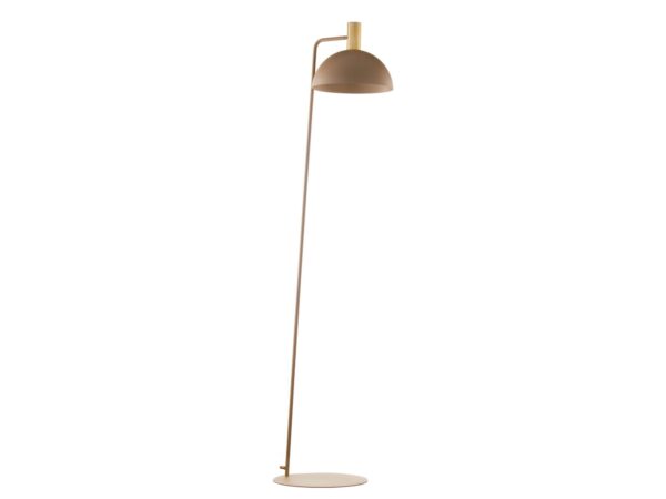 Vitrum Gold kopuła M lampa podłogowa z beżowym kloszem