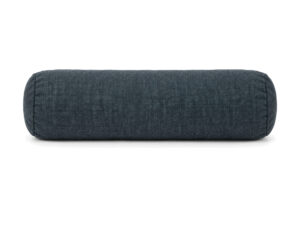 Miniaturka 4 - Wałek dekoracyjny 50 × 13 cm w gładkiej, granatowoszarej tkaninie – białe tło