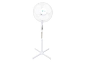 Miniaturka 6 - Wentylator stojący biały 40 cm z pilotem – widok całego urządzenia
