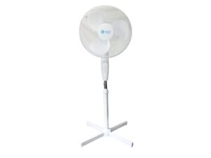 Miniaturka 1 - Wentylator stojący 40 cm 45 W biały – pełny widok na białym tle
