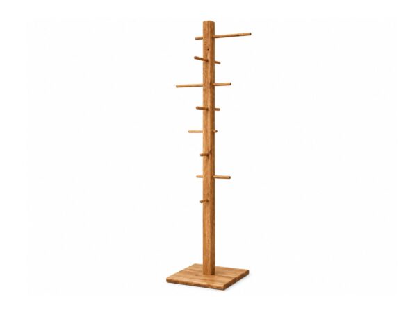 Wieszak stojący dębowy Verde Classico 180 cm – zdjęcie produktu na białym tle