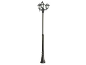 Miniaturka 4 - Lampa parkowa WITRAŻ OGMWN 3 N w czarnym wykończeniu, pełna sylwetka