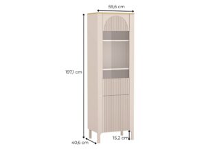 Miniaturka 3 - Witryna Castelia 59,6 × 40,6 × 197,1 cm – wymiary