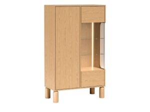Miniaturka 1 - Witryna Dunvelo dąb Bookmatch z podświetleniem LED ekspozycji
