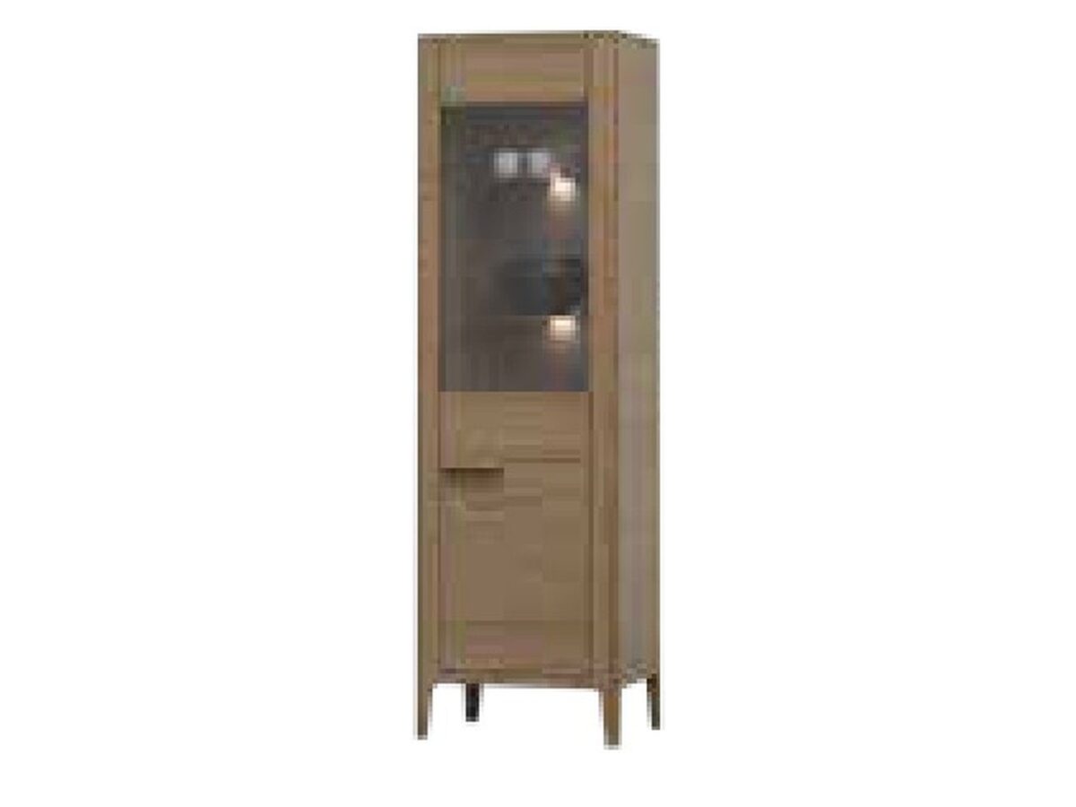 Witryna dwudrzwiowa lewa z przeszkleniem Cavoria 60 cm