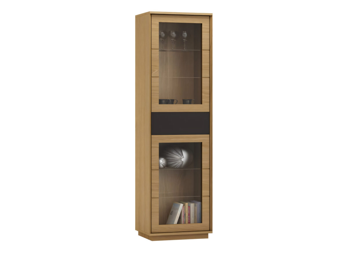 Witryna dwudrzwiowa z szufladą Monvello 60 cm