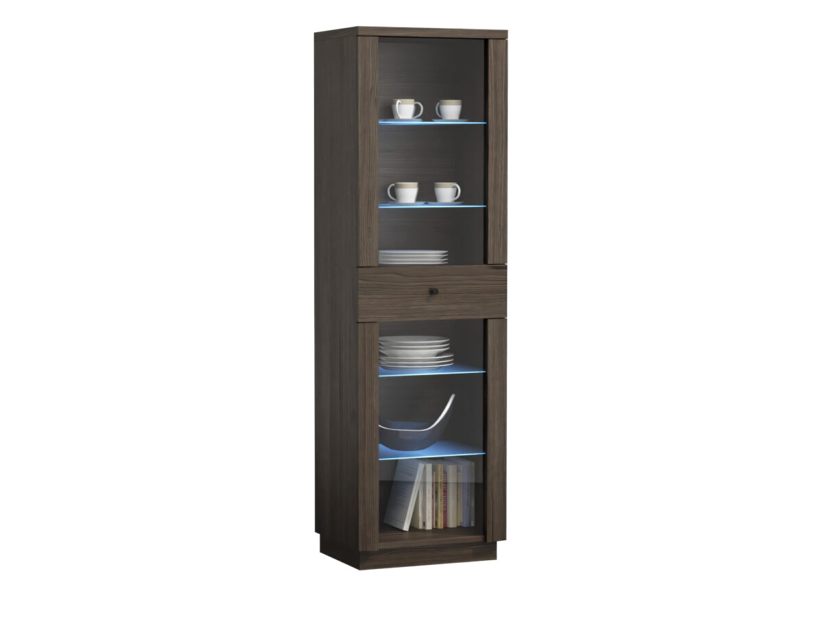 Witryna dwudrzwiowa z szufladą Palviano 60 cm