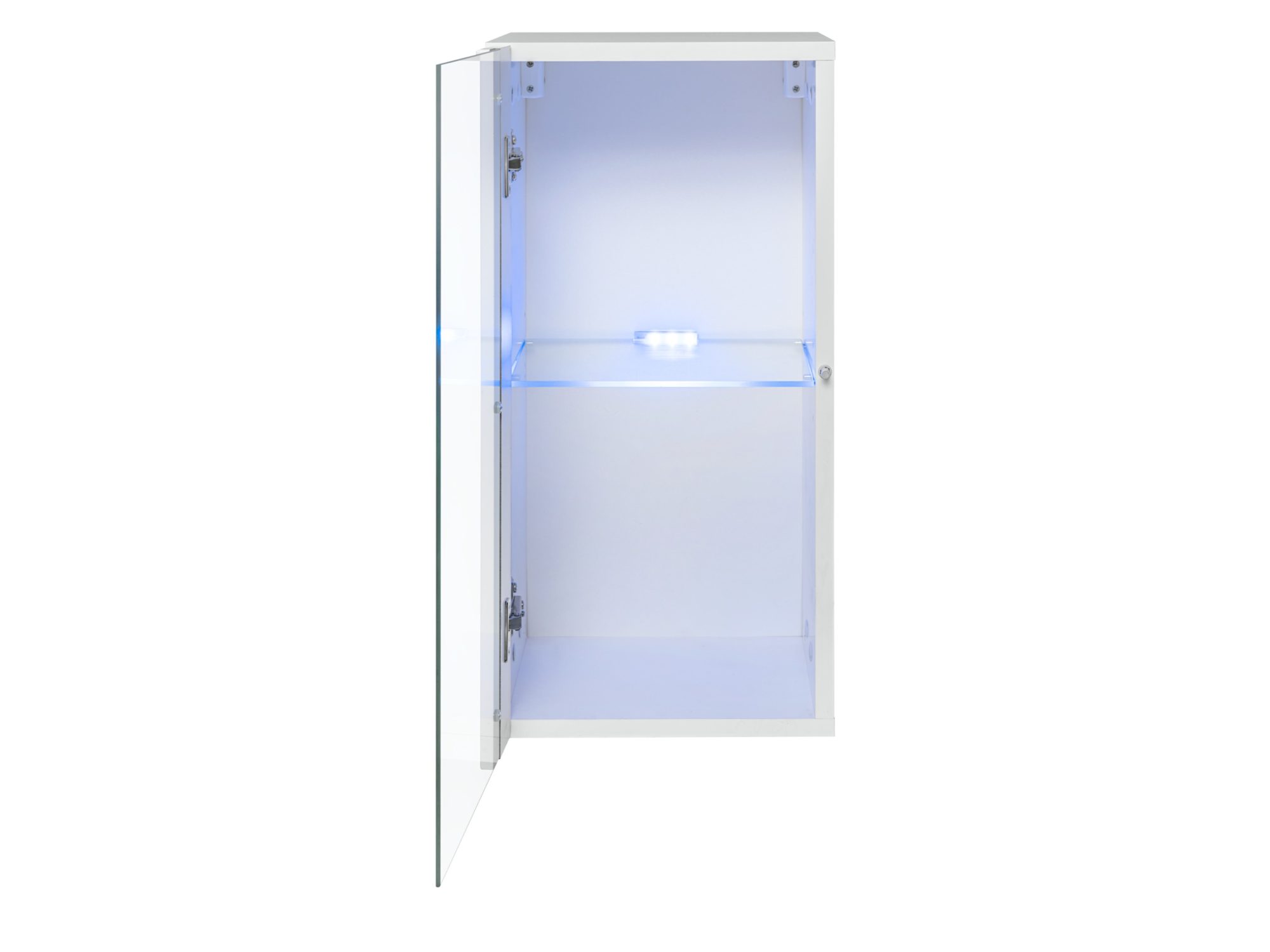 Witryna Kelmoro WW4 – biała, otwarty front z LED