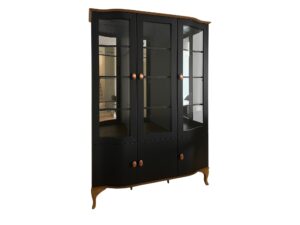 Miniaturka 1 - Witryna Madera DR04 w czarnym macie na białym tle – widok z przodu