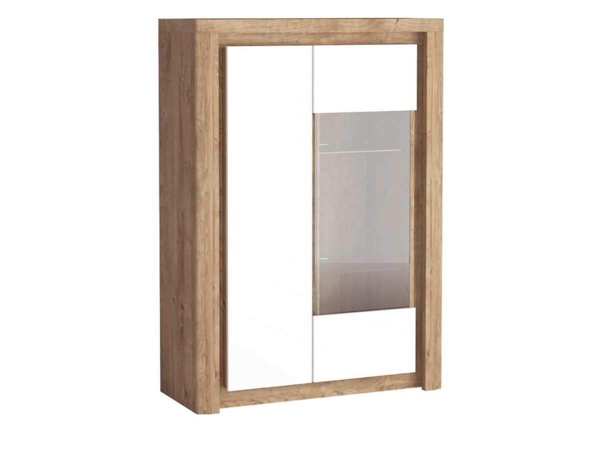 Witryna przeszklona Nalvio 100 cm z opcją LED