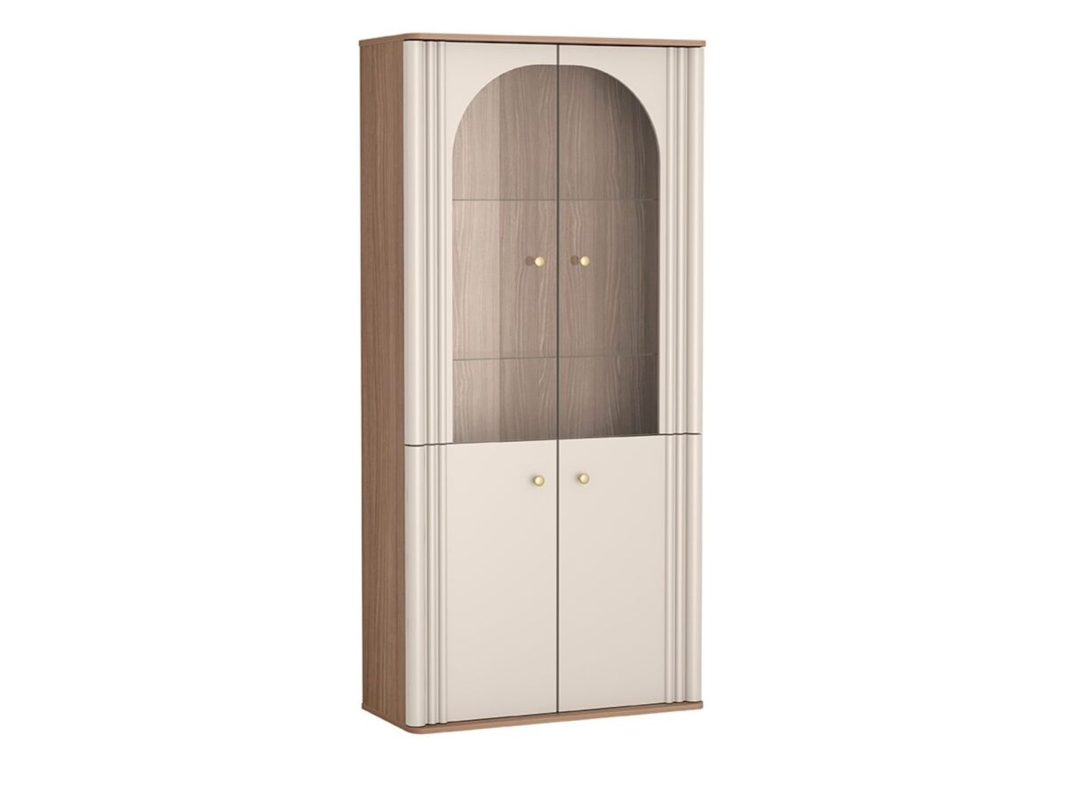 Witryna przeszklona Orsetta 91 cm – kaszmir