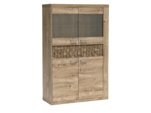 Miniaturka 5 - Witryna Pestano 102 cm Ribbeck bez włączonego oświetlenia