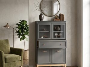 Miniaturka 5 - Witryna Rocella szary diamentowy w jasnym salonie