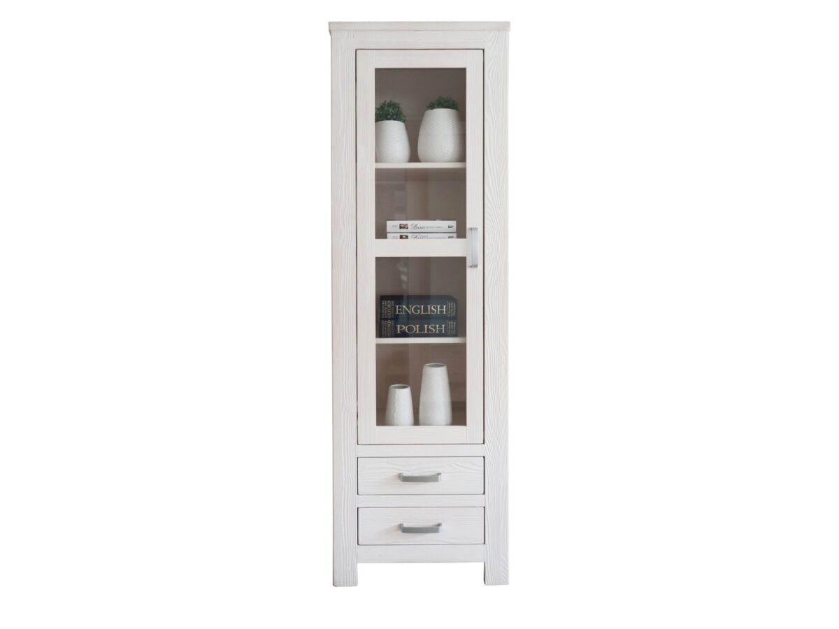 Witryna z litego drewna TIROL 59 cm