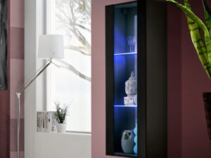 Miniaturka 1 - Czarna szafka z LED w aranżacji