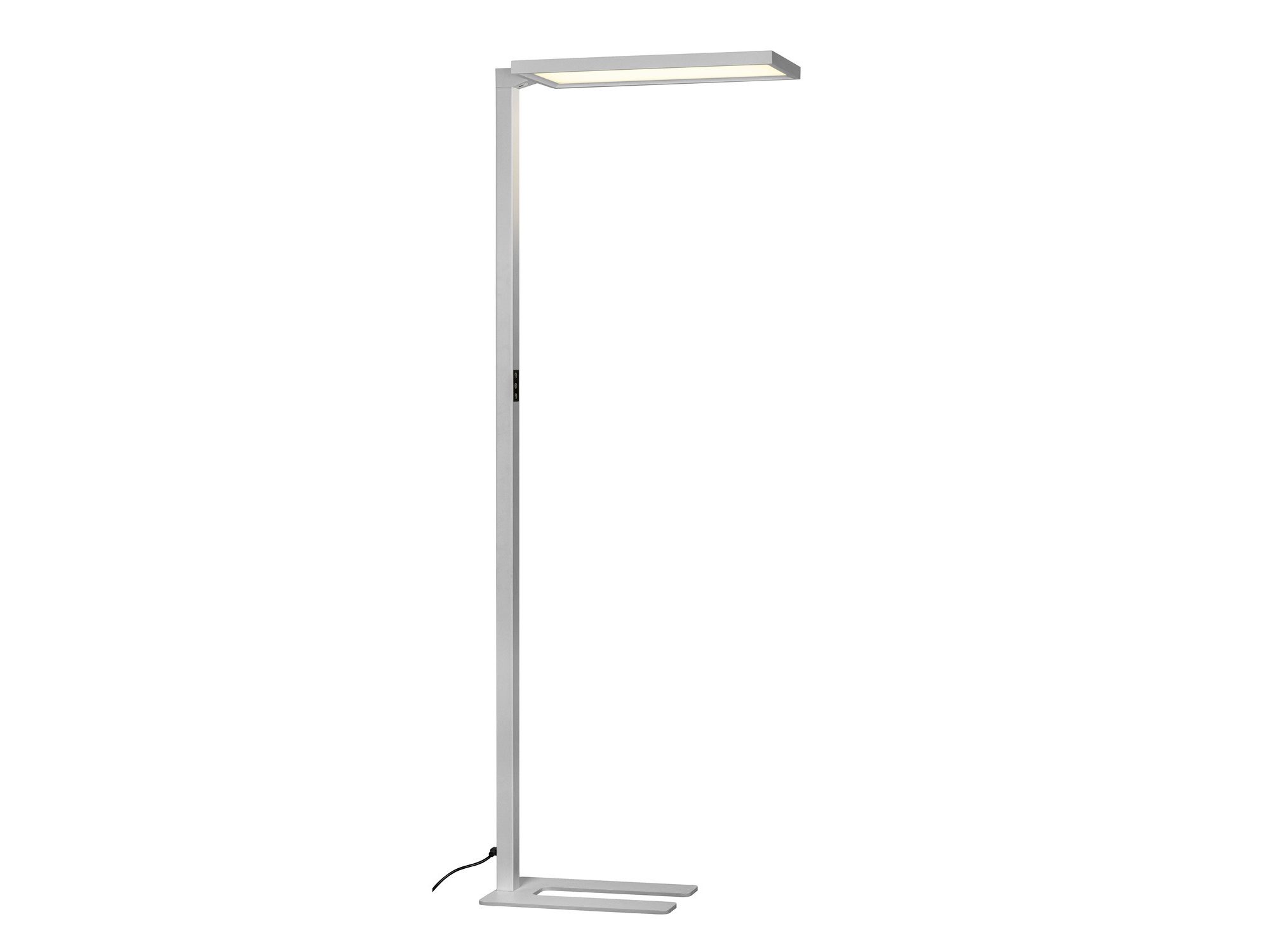 Szara lampa Worklight FL Touch, ujęcie całości
