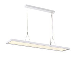 Miniaturka 1 - Biała lampa liniowa Worklight z pełnym zawieszeniem 120 cm