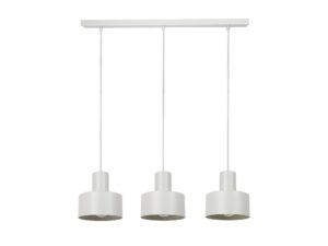 Miniaturka 6 - Lampa wisząca Rif 3 prosty w kolorze szary beż na białym tle