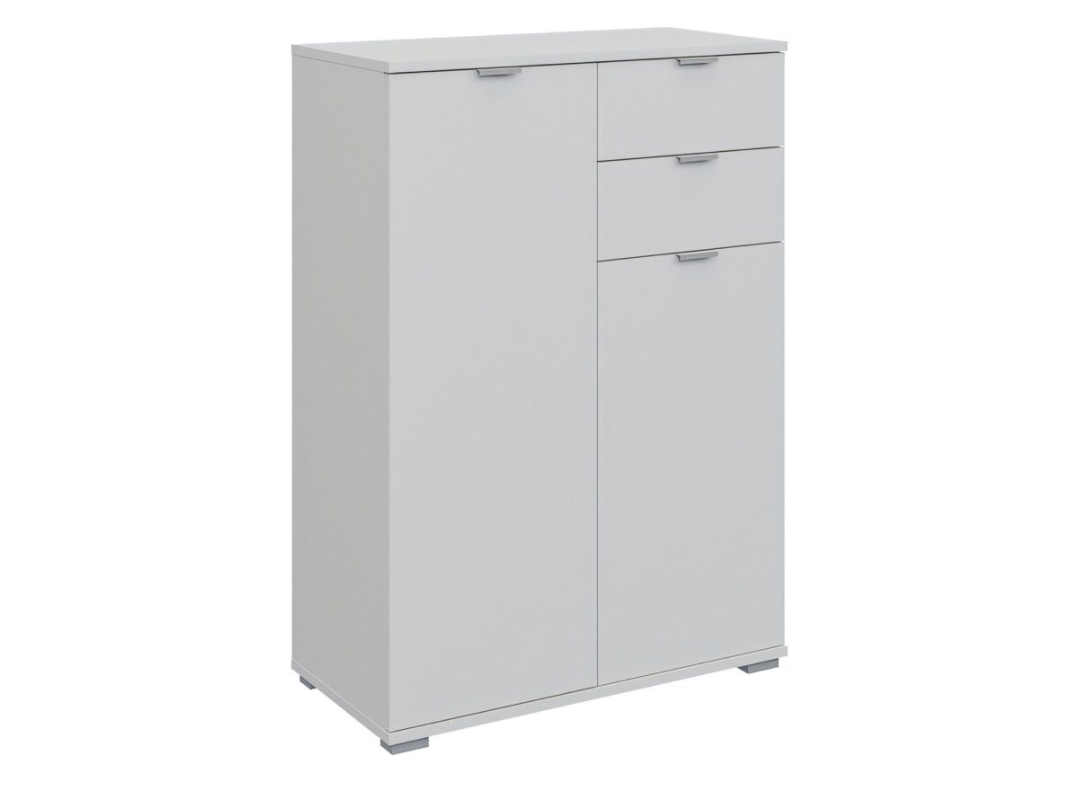 Wysoka komoda z 2 drzwiami i 2 szufladami Elaro 71 cm