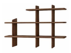 Miniaturka 1 - Wysoki regał wiszący Valdaro 140x86 cm w kolorze tabacco – zdjęcie produktu na białym tle