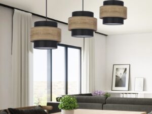 Miniaturka 2 - Lampa wisząca Zarosela nad stołem w jasnej jadalni