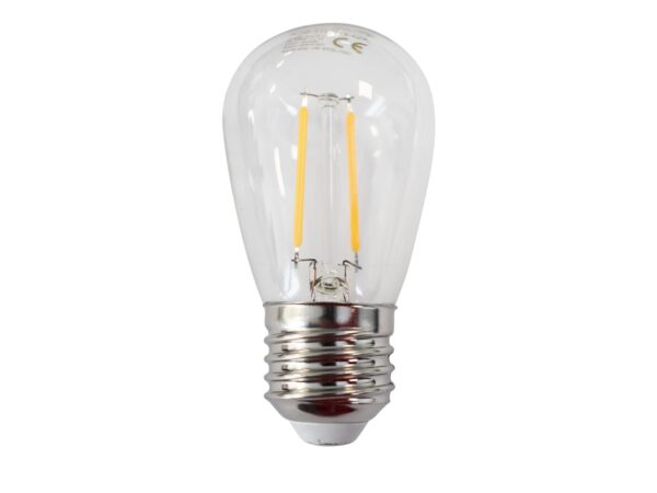 Żarówka dekoracyjna ST45 LED E27 przezroczysta, jedna z zestawu 10 sztuk